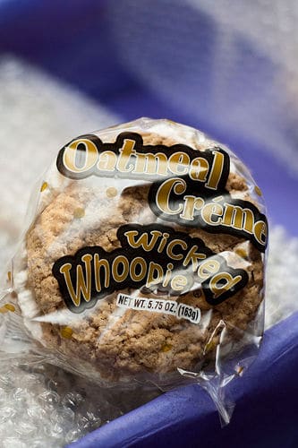 A wrapped whoopie