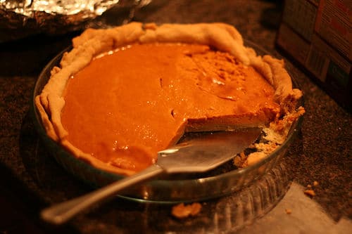 Un plat de pumpkin pie