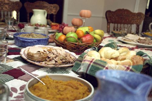 Une table de thanksgiving