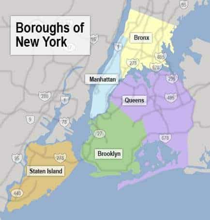 NYC boroughs