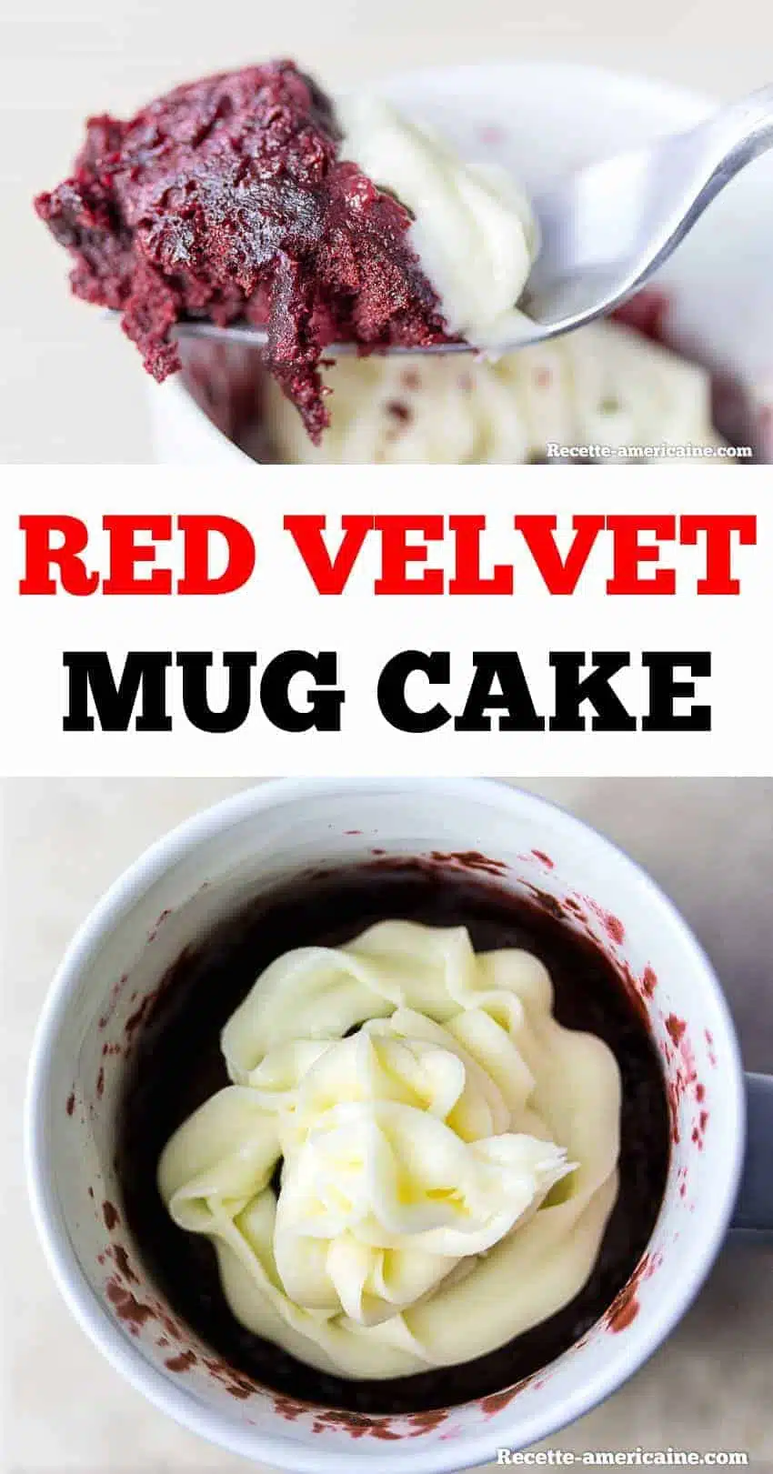 Recette red velvet mug cake