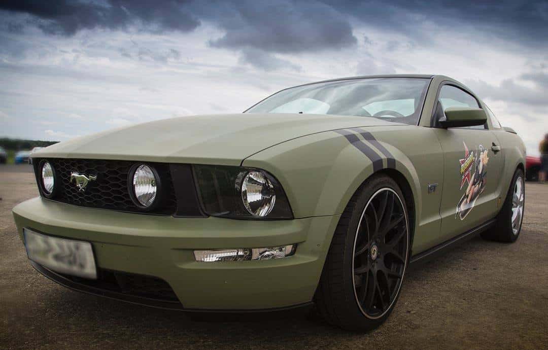 Une muscle car mustang