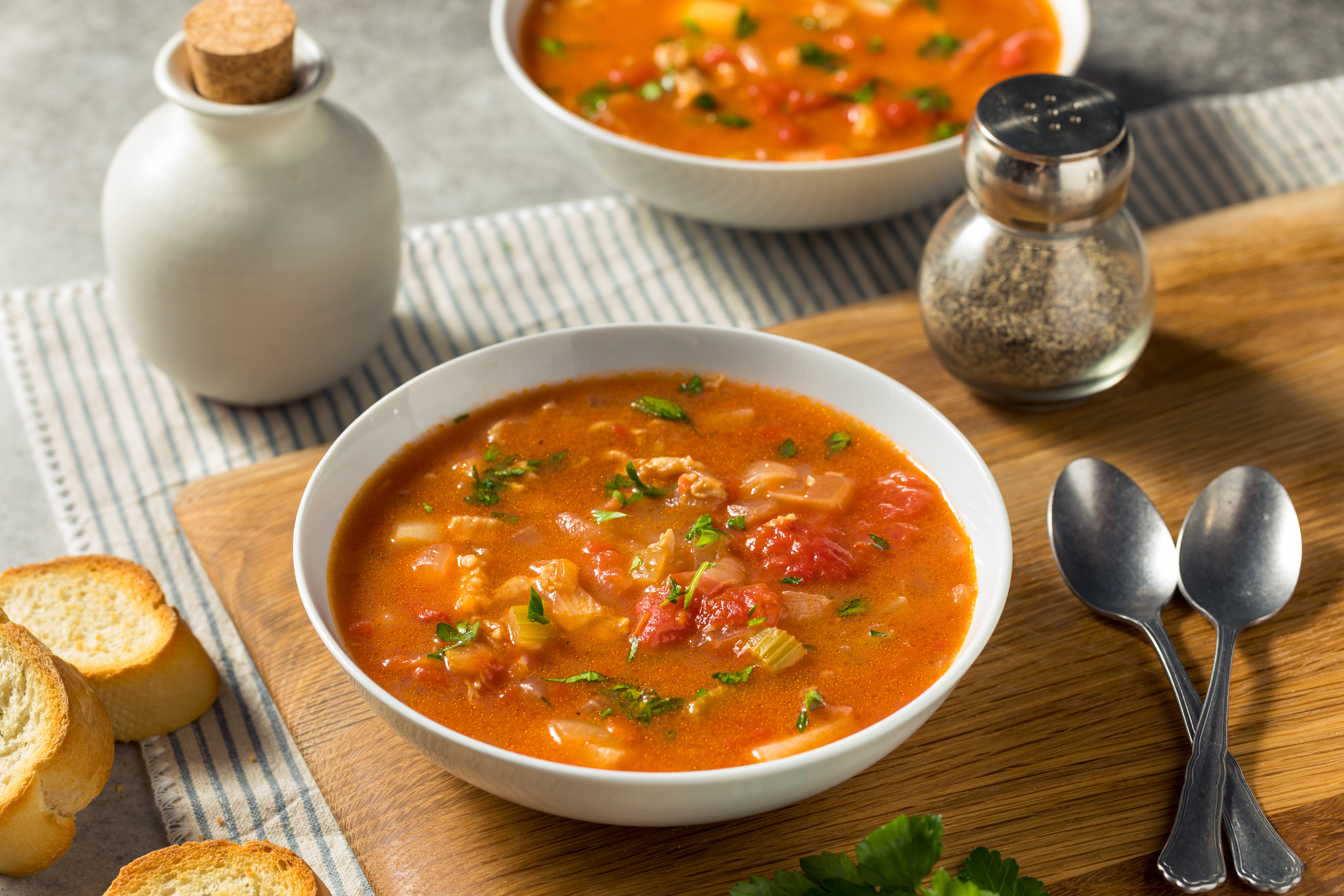 homemade manhattan clam chowder